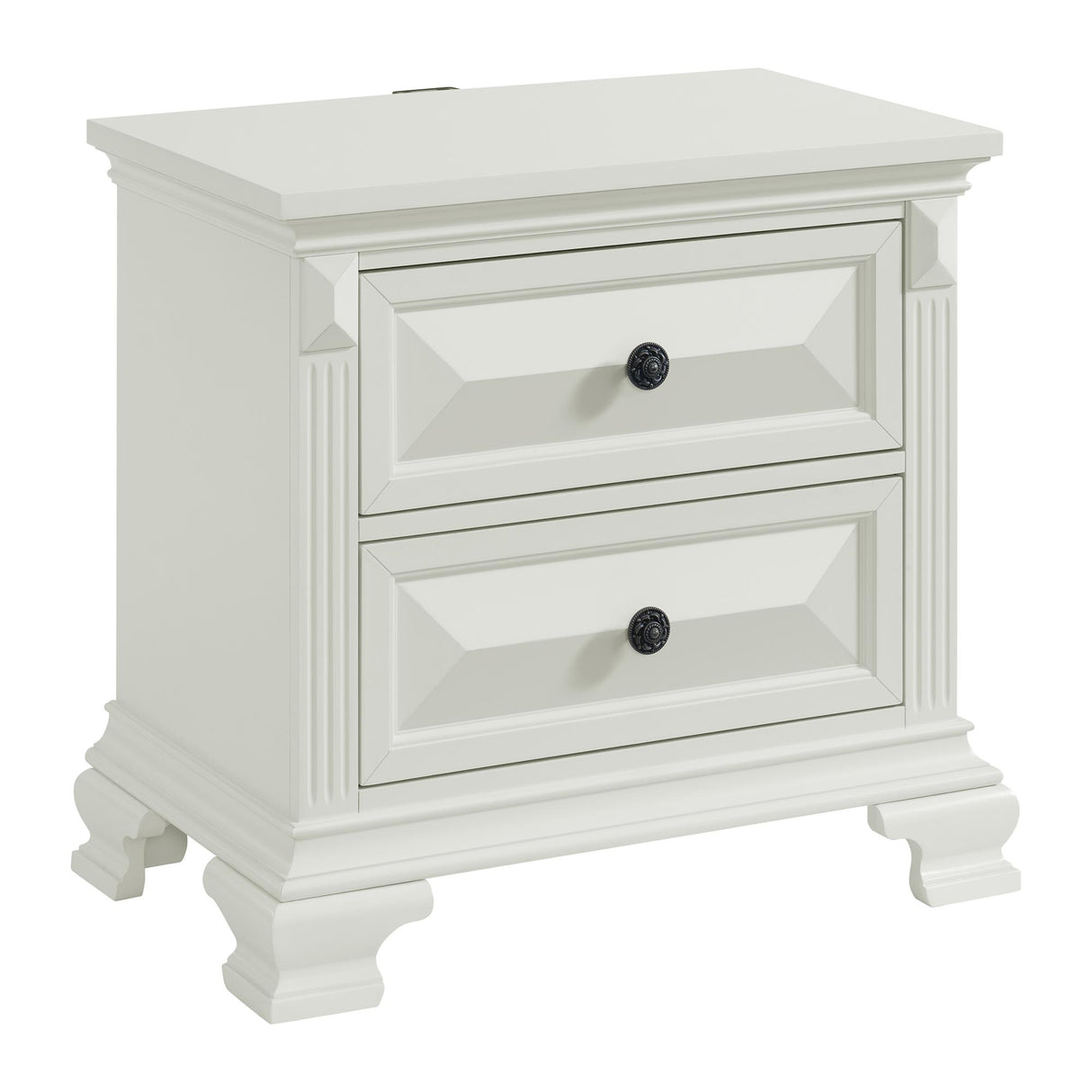 Elements International Bridgestone B-10980-7-NS 2-Drawer Nightstand IMAGE 1