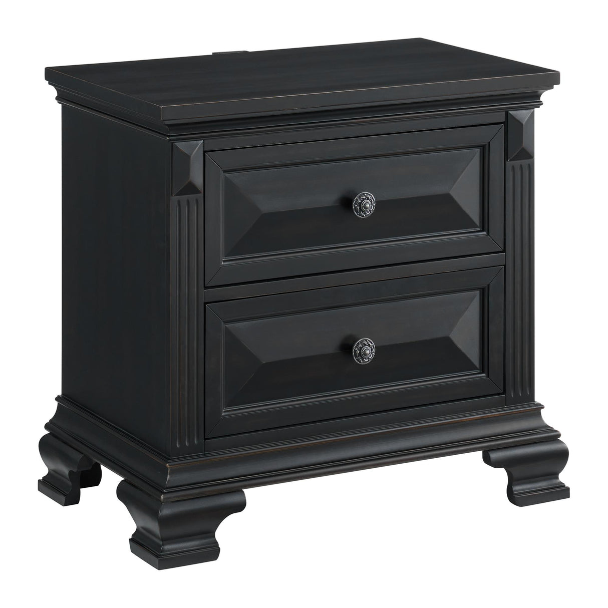 Elements International Bridgestone B-10980-8-NS 2-Drawer Nightstand IMAGE 1