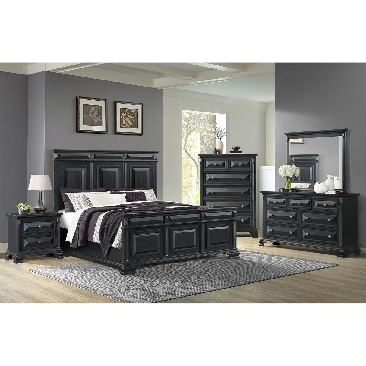 Elements International Bridgestone B-10980-8-NS 2-Drawer Nightstand IMAGE 3