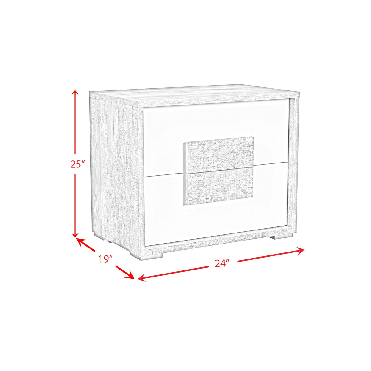 Elements International San Matteo B-16010-7-NS2 2-Drawer Nightstand IMAGE 10