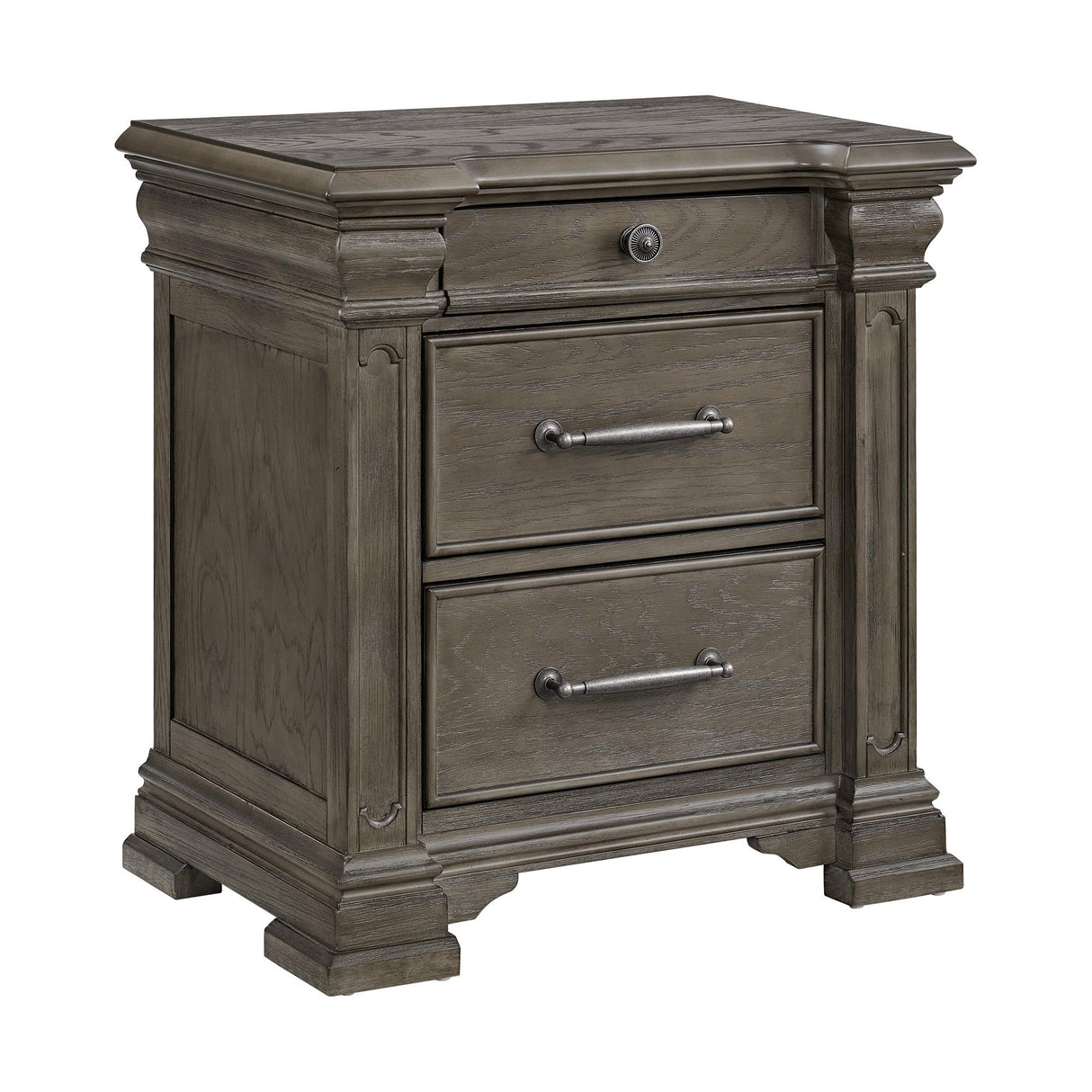 Elements International Kings Court B.10315.NS 3-Drawer Nightstand IMAGE 1