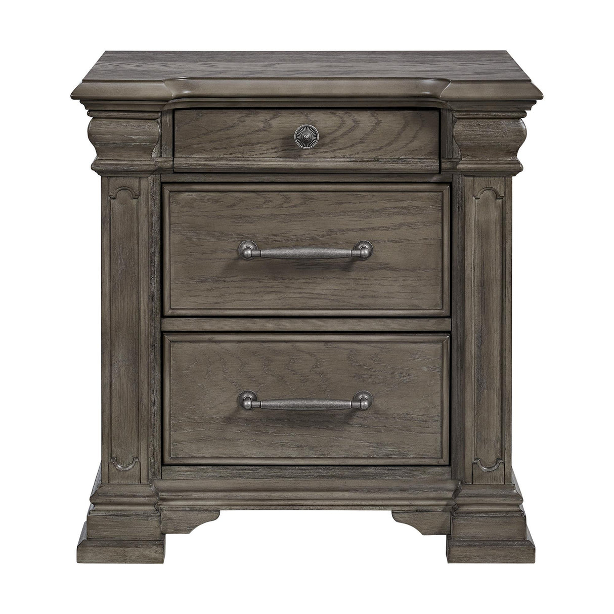 Elements International Kings Court B.10315.NS 3-Drawer Nightstand IMAGE 2