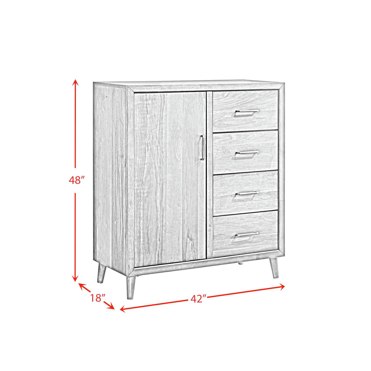 Elements International Malibu MC400CH 4-Drawer Chest IMAGE 12