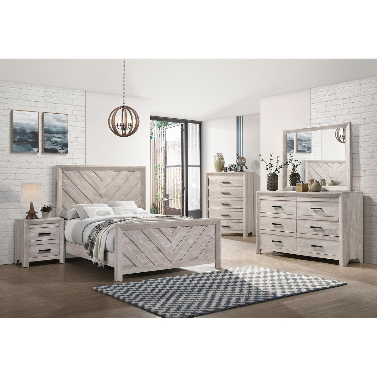 Elements International Eleanor EL700CHZS 5-Drawer Chest IMAGE 3