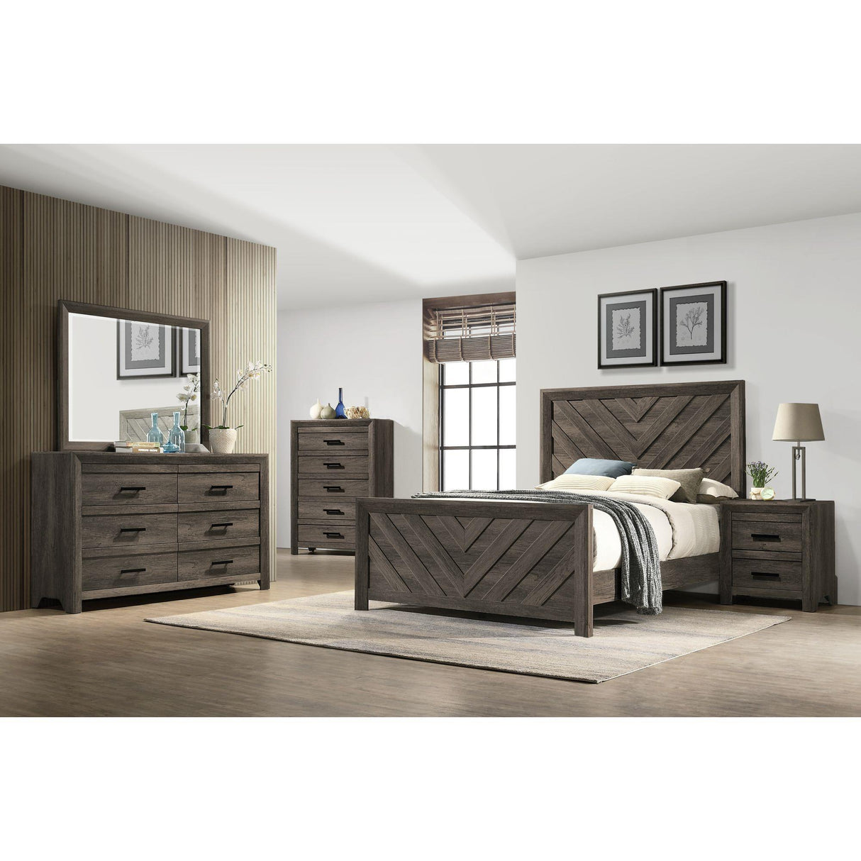 Elements International Eleanor EL400CHZS 5-Drawer Chest IMAGE 3