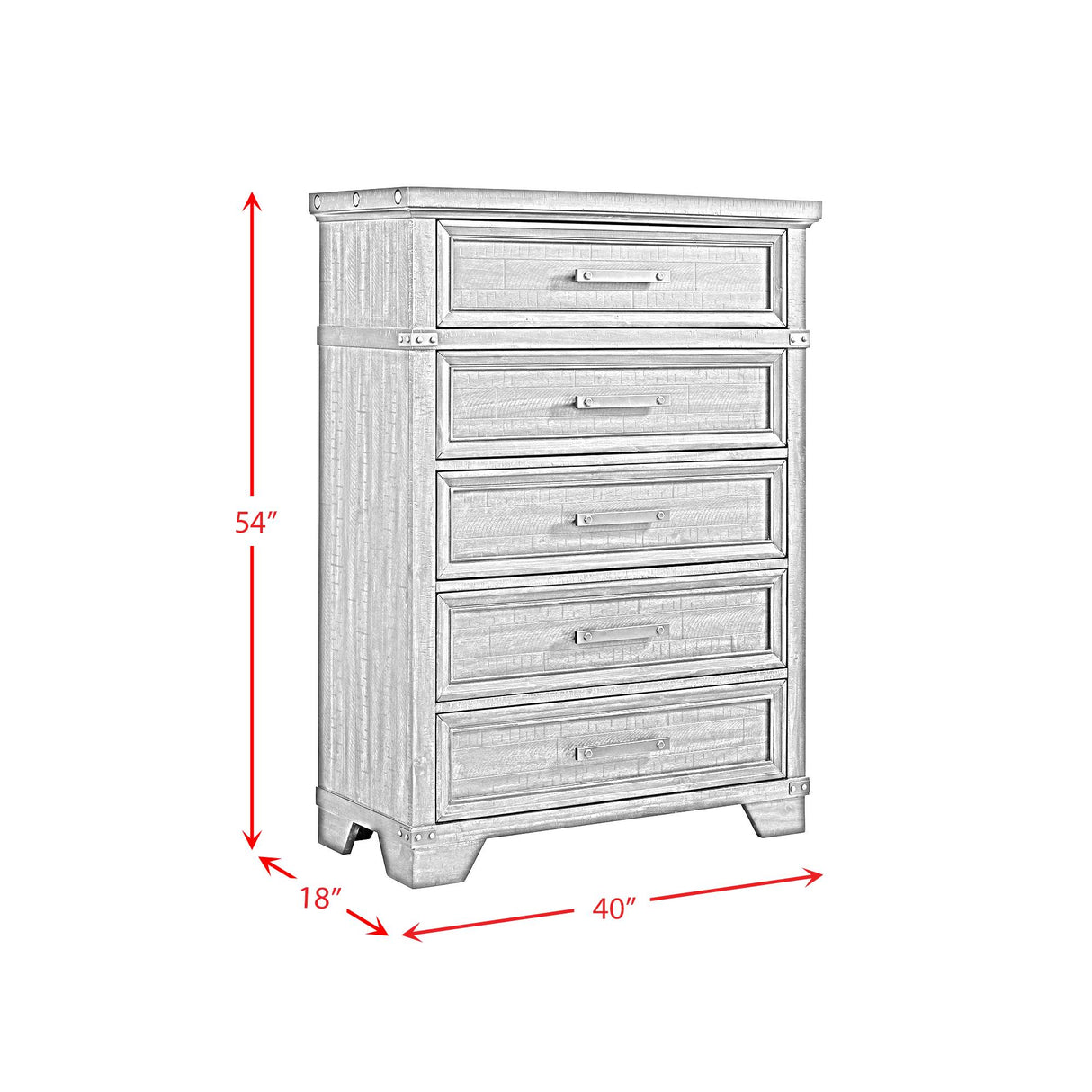 Elements International Colorado City B-13010-8-CH1 5-Drawer Chest IMAGE 10