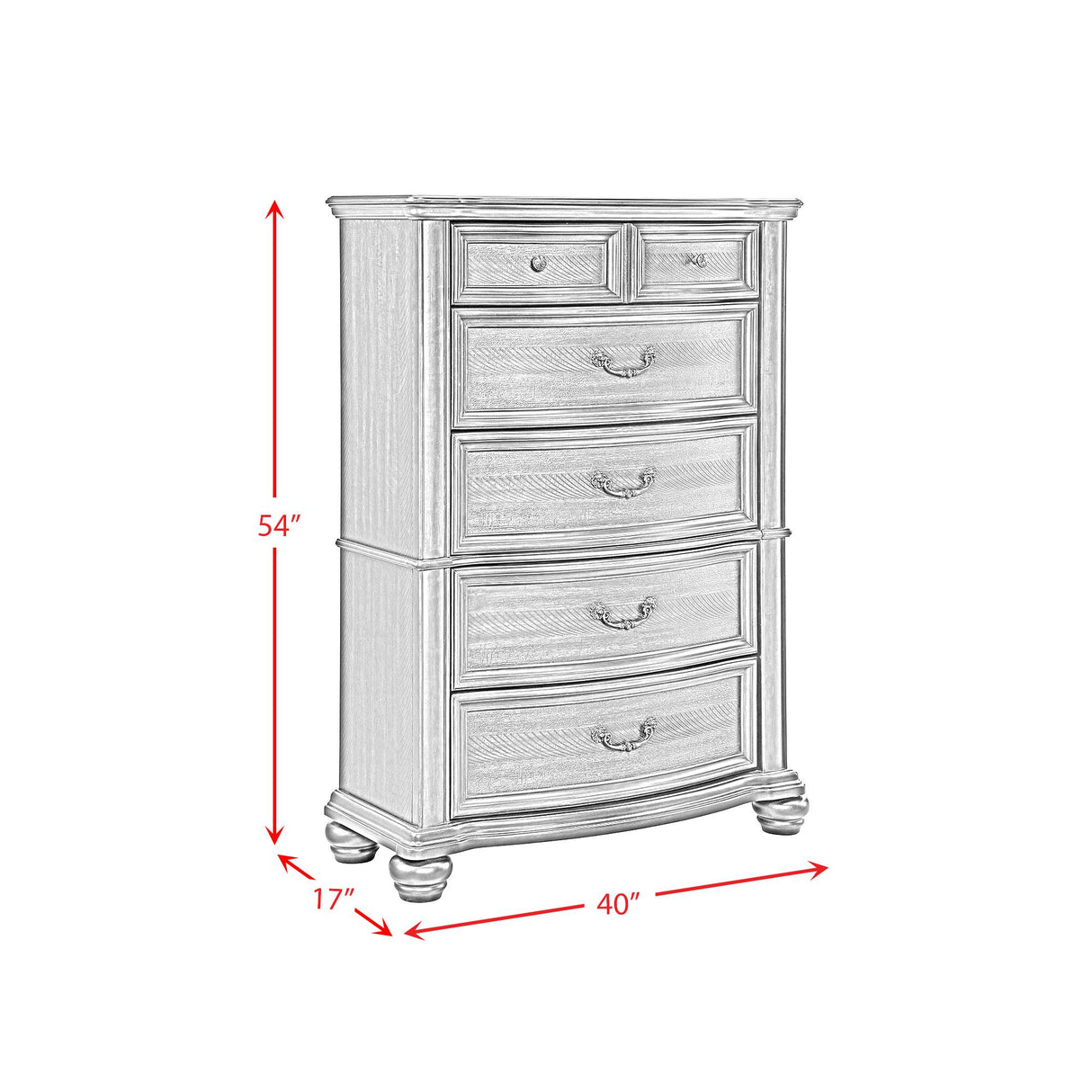 Elements International Brunswick B-13070-5-CH 5-Drawer Chest IMAGE 12