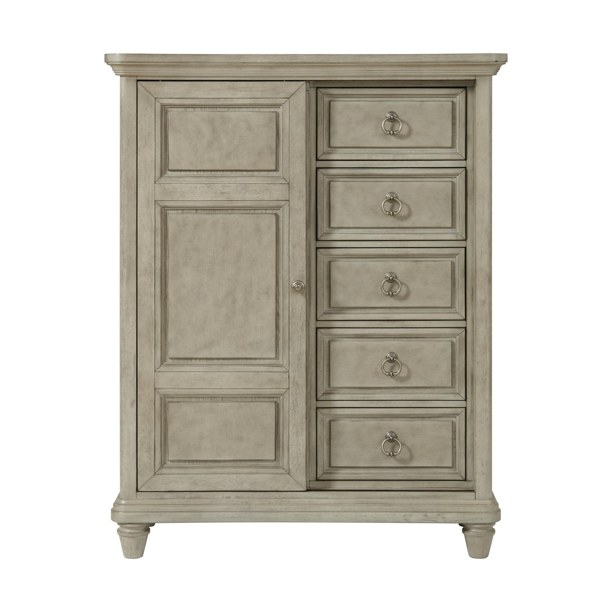 Elements International Whit-Ash B-11360-3-CH2 5-Drawer Door Chest IMAGE 2