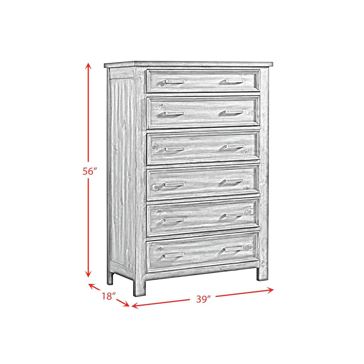 Elements International Sullivan SV600CH 6-Drawer Chest IMAGE 7