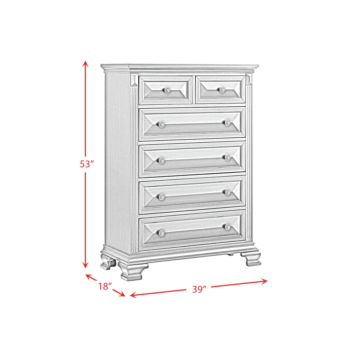 Elements International Bridgestone B-10980-8-CH 6-Drawer Chest IMAGE 10