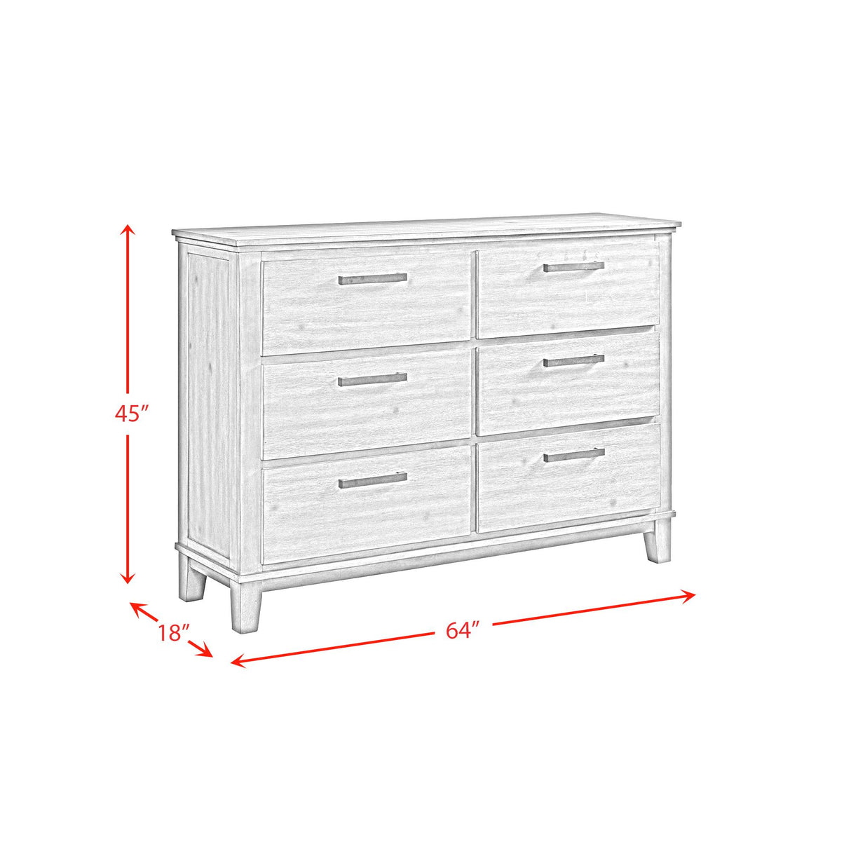 Elements International Jolene JL300DR 6-Drawer Dresser IMAGE 11