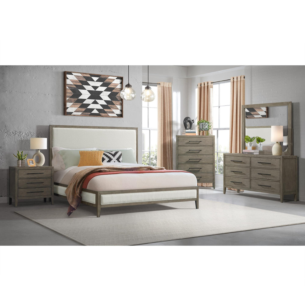 Elements International Versailles Contemporary B-3690-3-DR1 6-Drawer Dresser IMAGE 3
