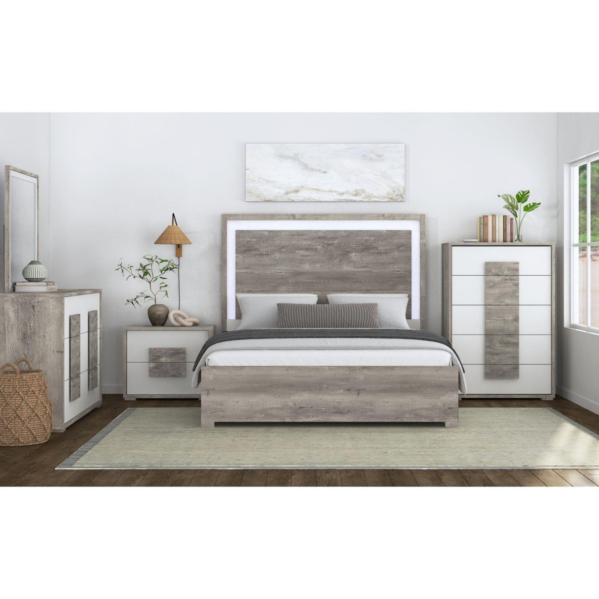 Elements International San Matteo B-16010-7-DR 6-Drawer Dresser IMAGE 3