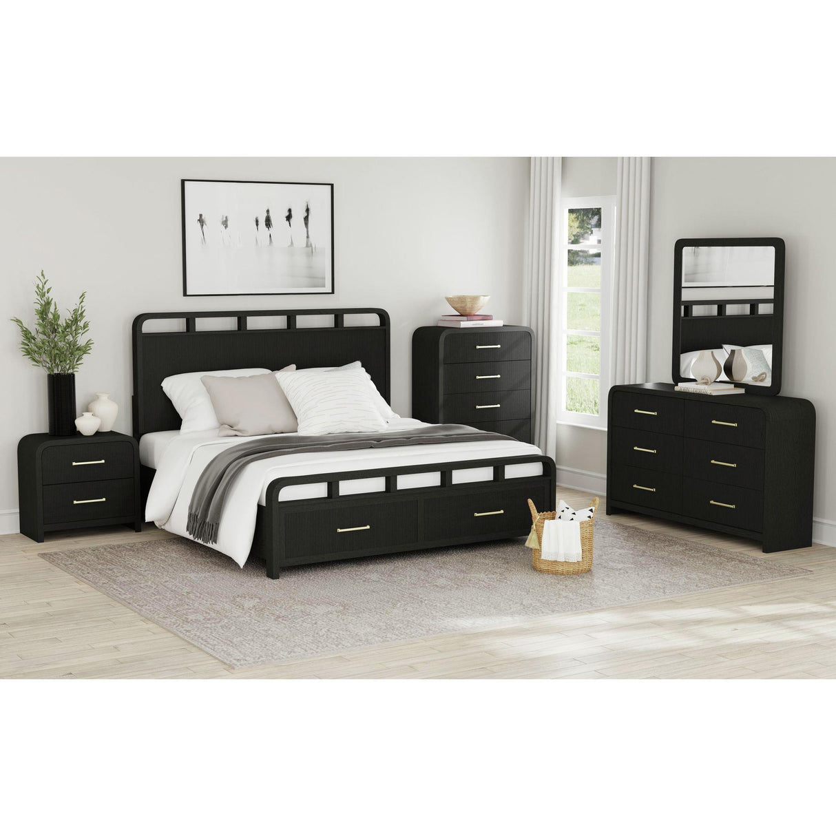Elements International Ridgemont B-14440-8W-DR 6-Drawer Dresser IMAGE 4