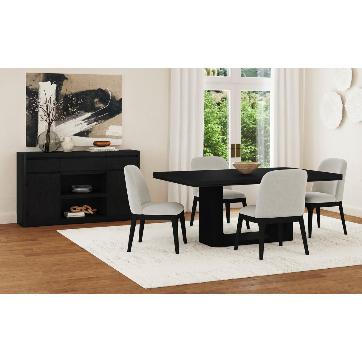Elements International Rosalie D-16860-8-DT 72" Rectangular Dining Table IMAGE 3