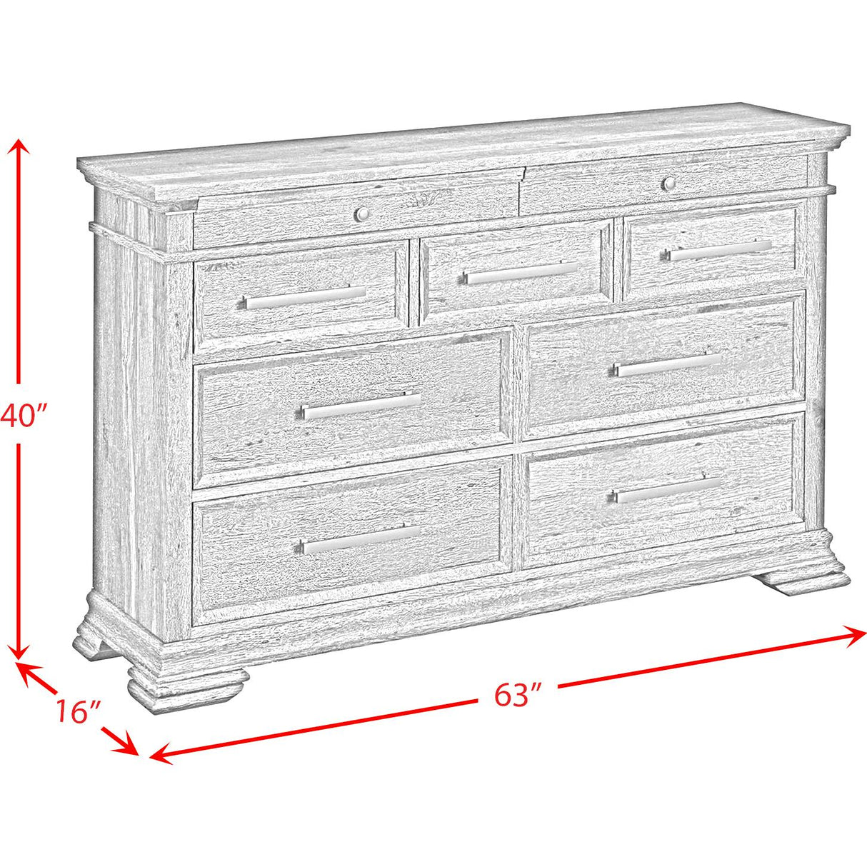 Elements International Park Ridge B-13130-8-DR 9-Drawer Dresser IMAGE 9