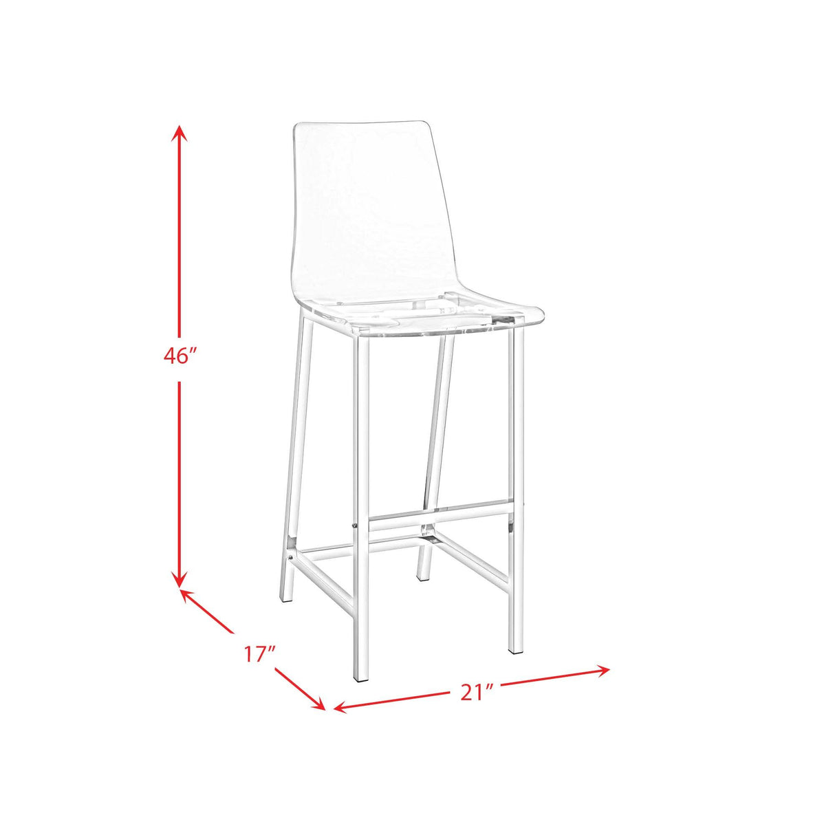 Elements International Zeus CDZS100CSC Barstool IMAGE 7