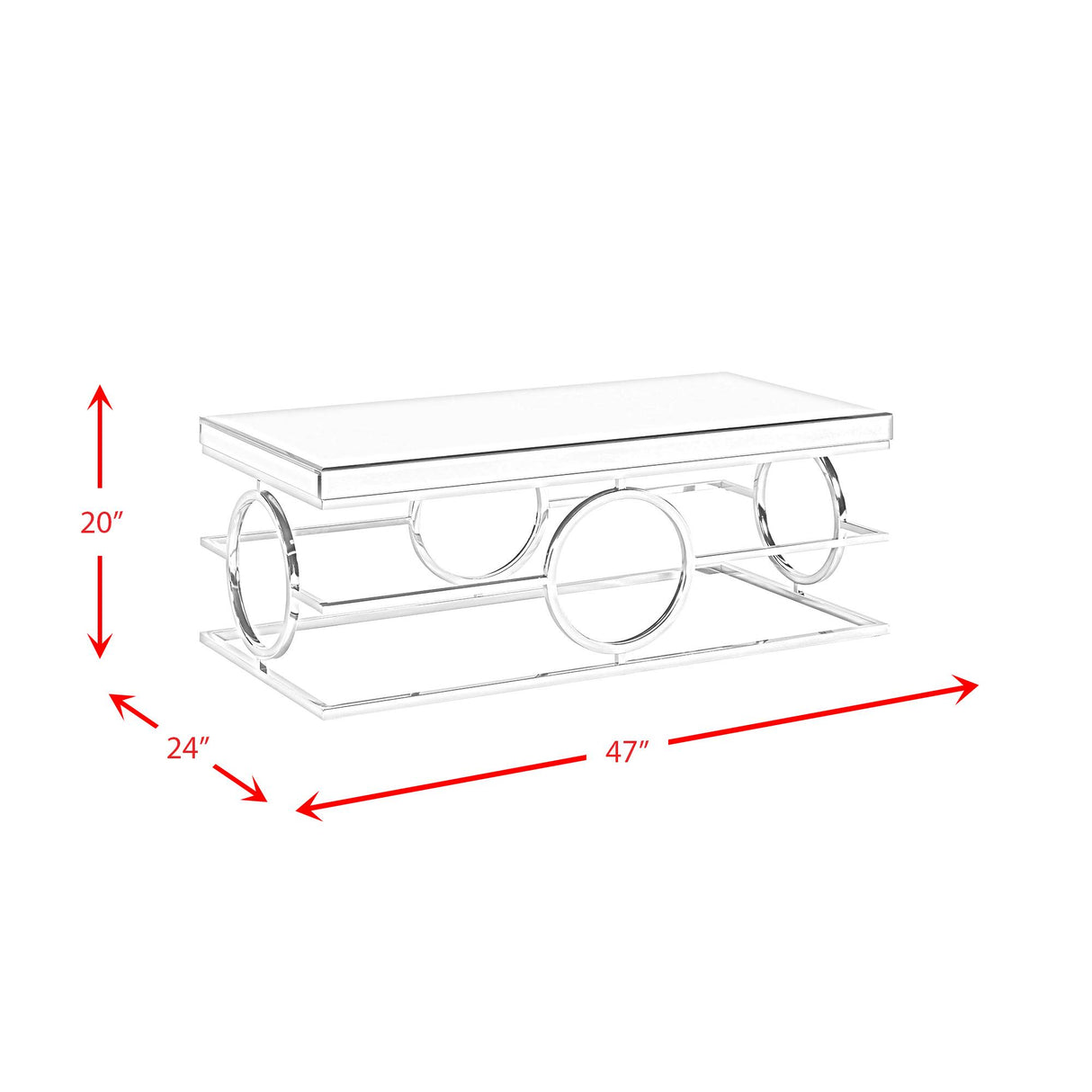 Elements International Pearl CTPL100CT Coffee Table IMAGE 9