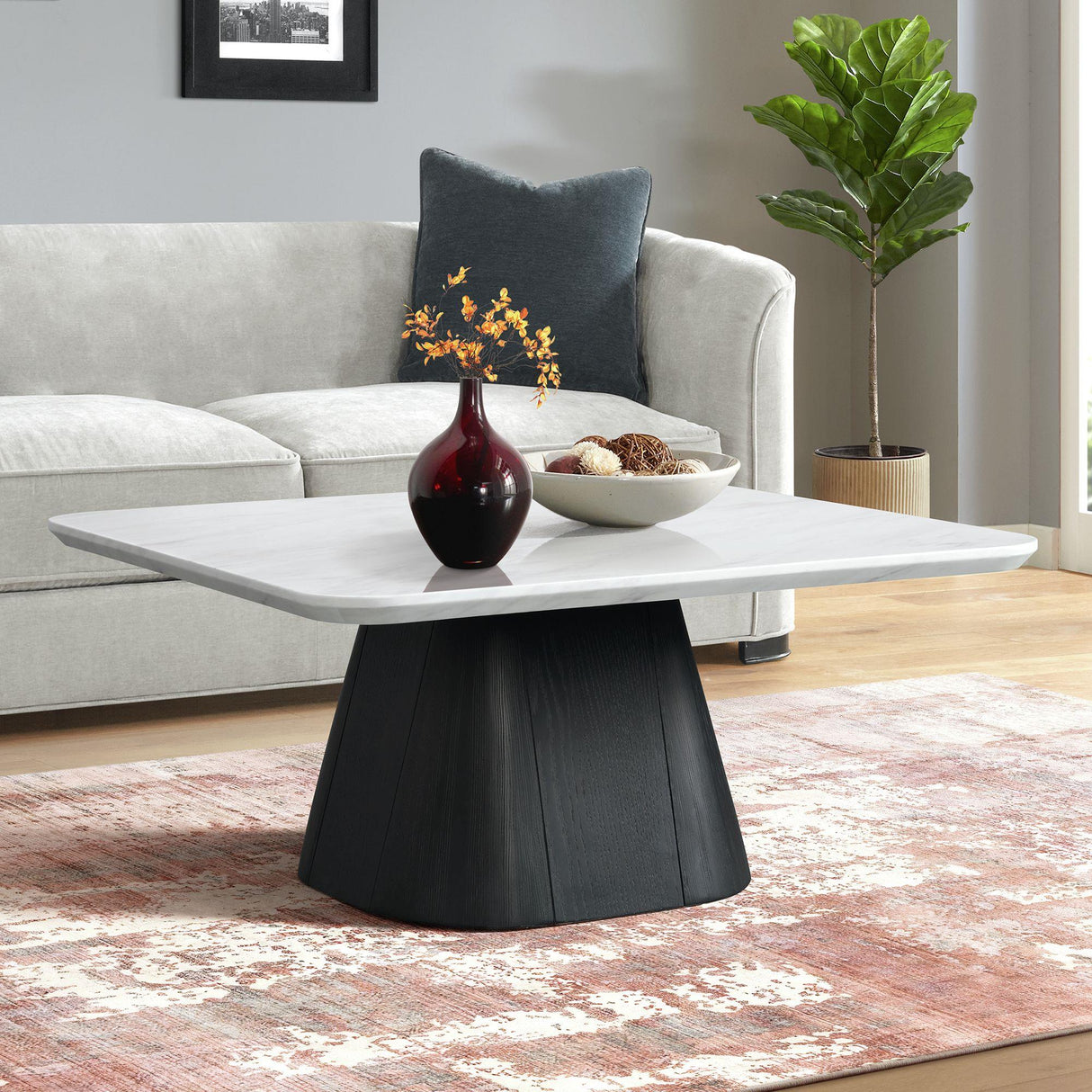 Elements International Edison T-9130-8-CT Coffee Table IMAGE 3