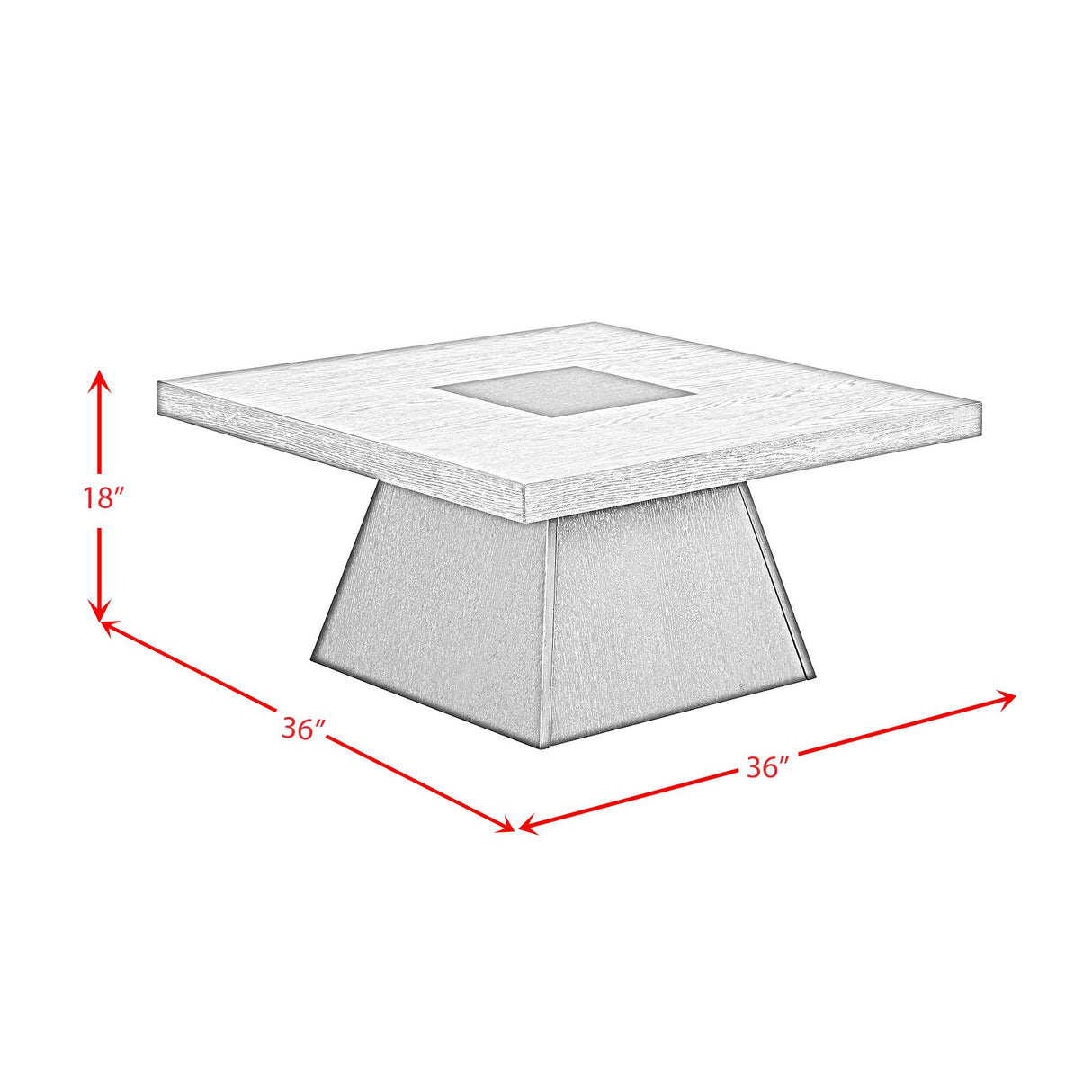 Elements International Jemma T-7570-5-CT Coffee Table IMAGE 8