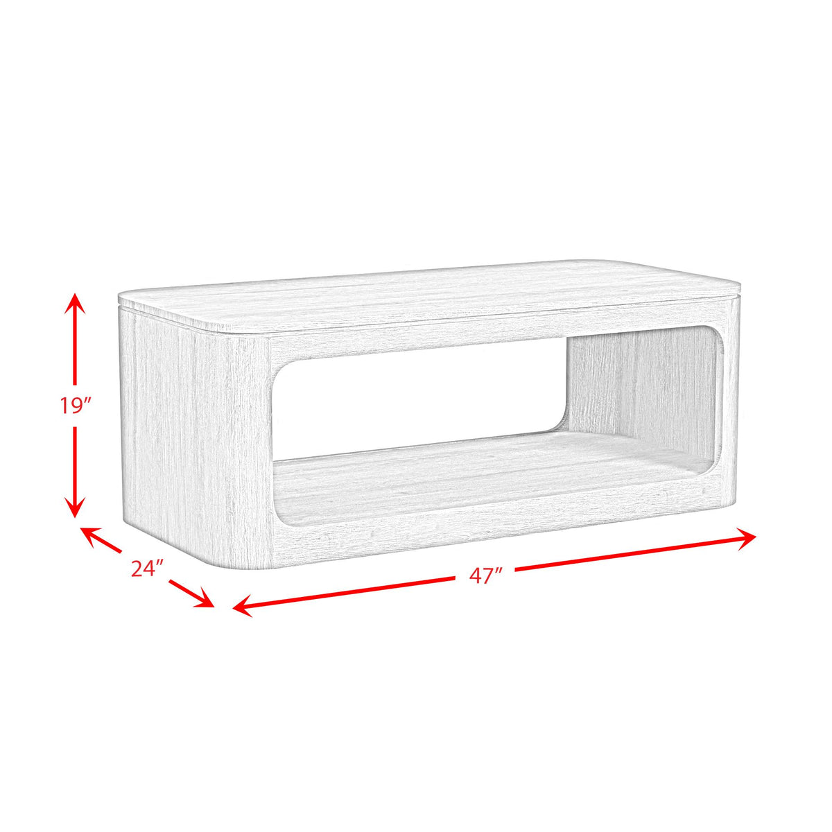 Elements International Rosalie T-16860-6-CT Coffee Table IMAGE 7