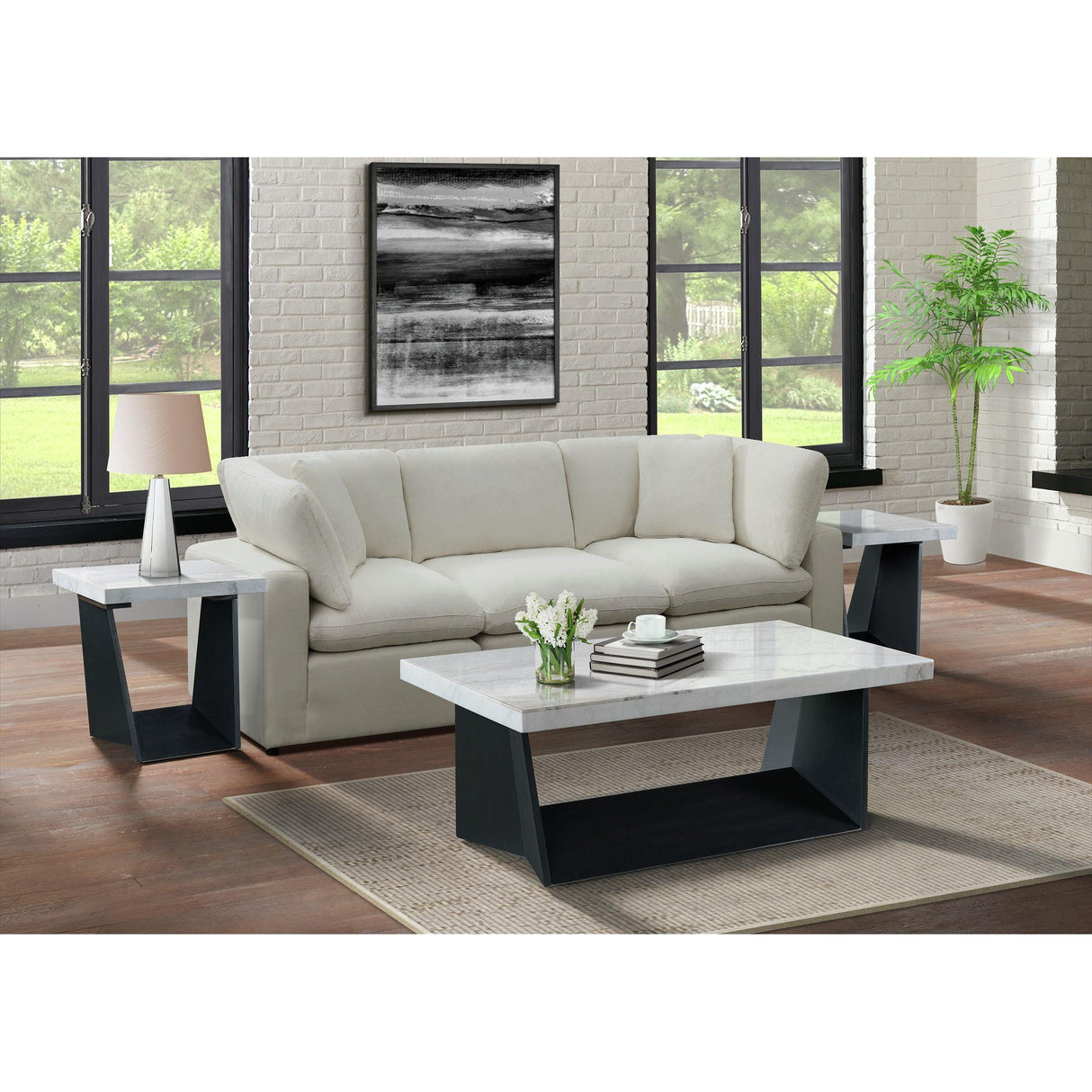 Elements International Beckley CTBY100CTC Coffee Table Complete IMAGE 3