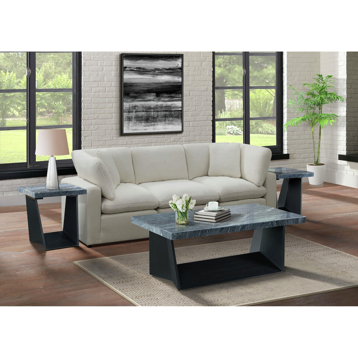 Elements International Beckley CTBY800CTC Coffee Table Complete IMAGE 3