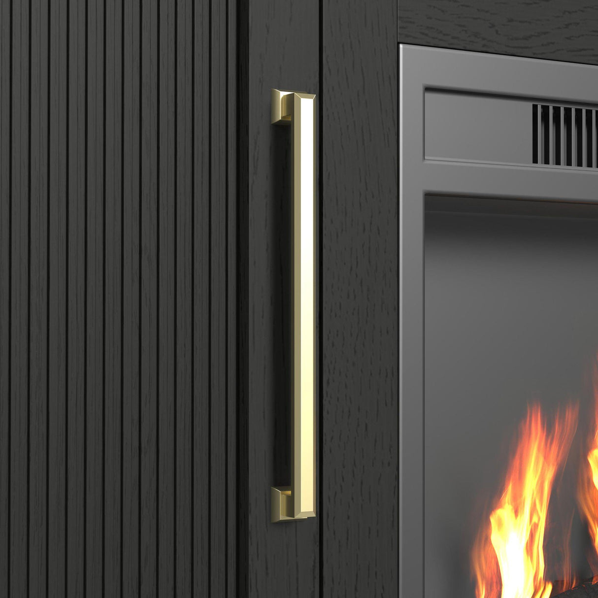 Elements International Ridgemont LA-14440-8W-FP Complete 60" Fireplace Cabinet IMAGE 7