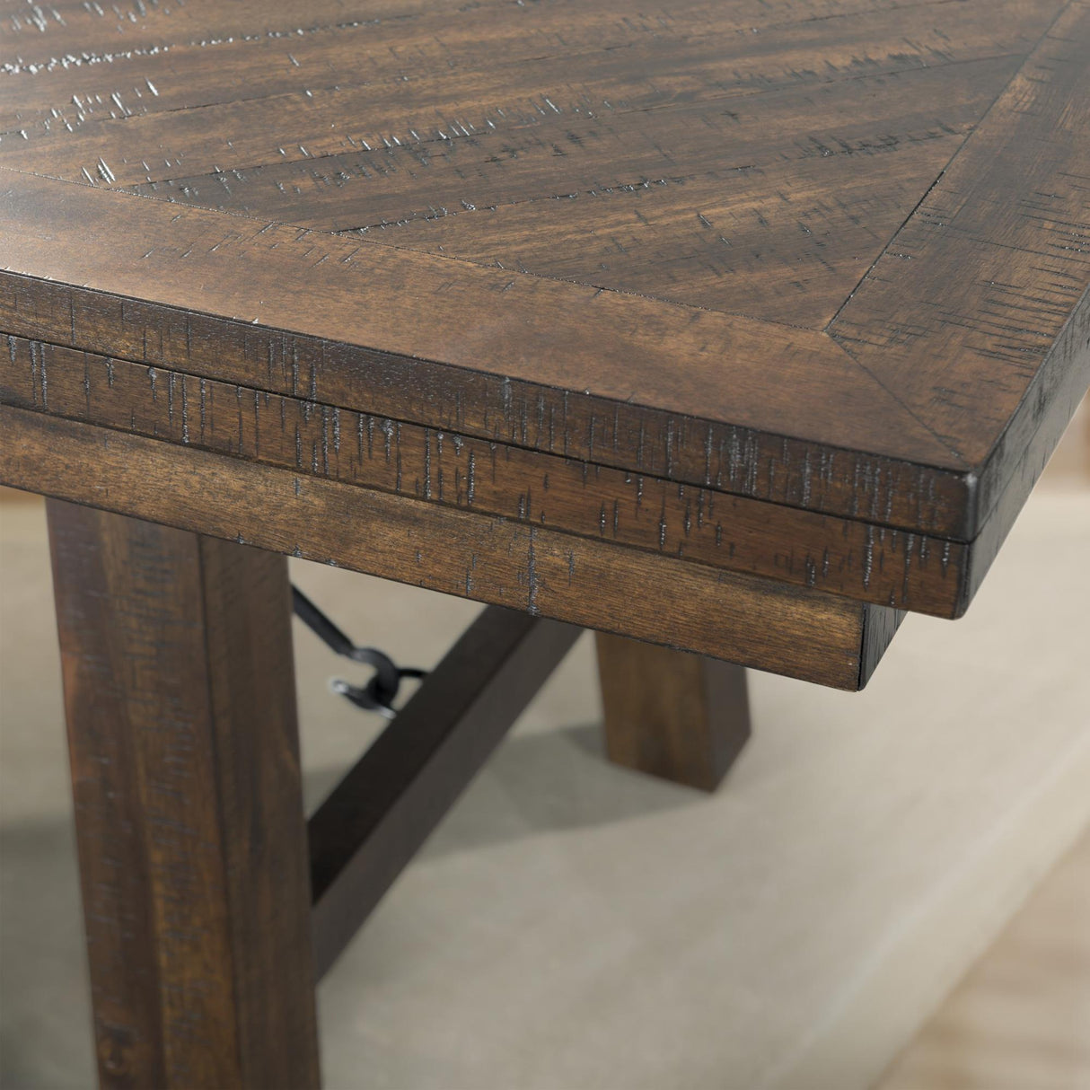 Elements International Jax DJX100DTB Dining Table IMAGE 5