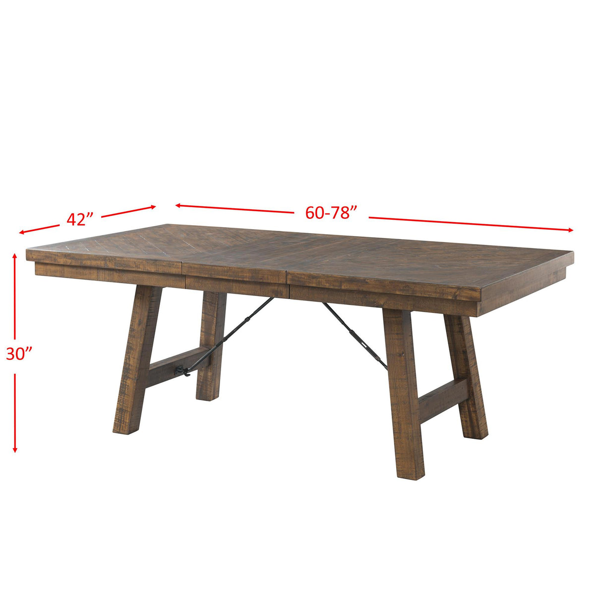 Elements International Jax DJX100DTB Dining Table IMAGE 7