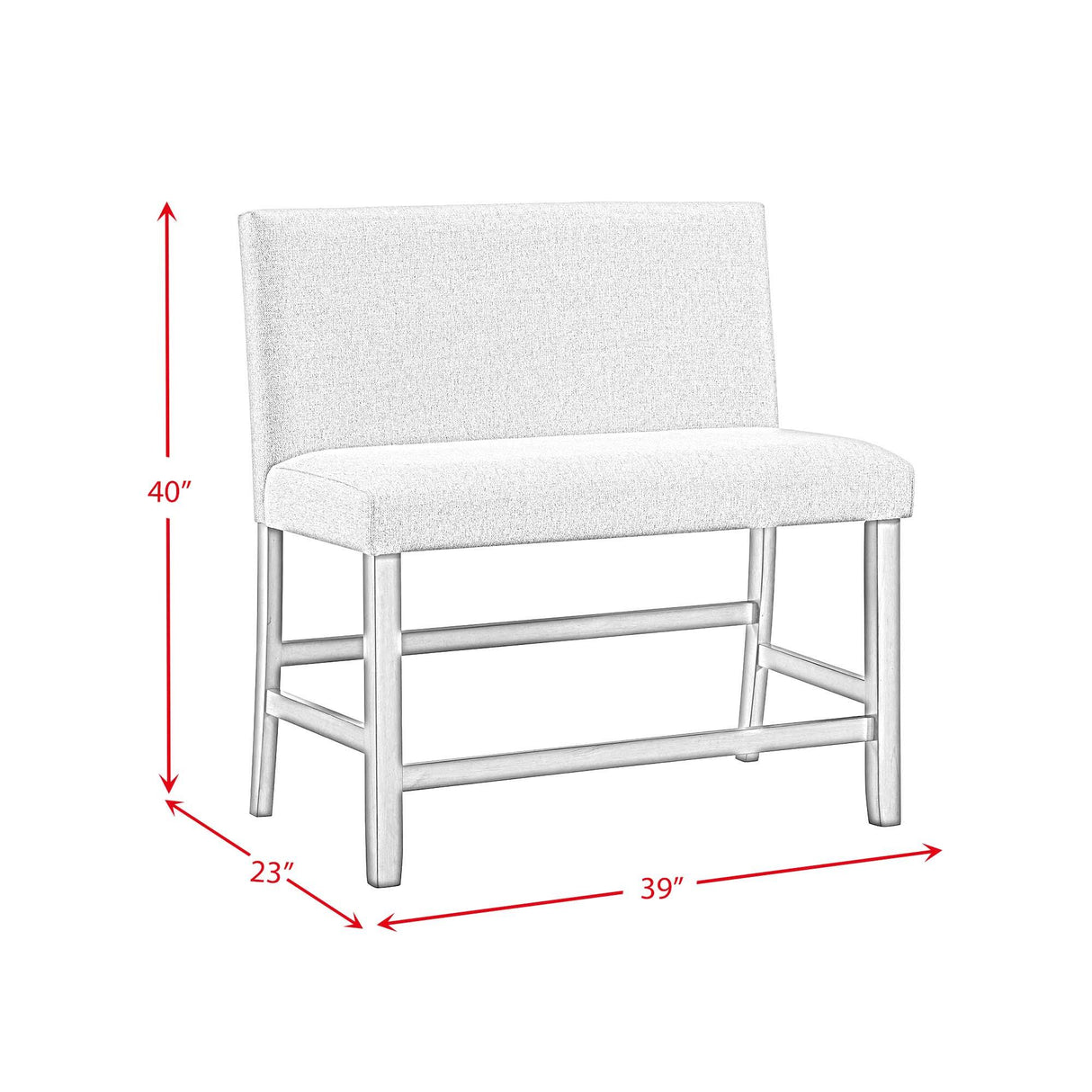 Elements International Seneca D-7670-5-CBN2 Counter Bench IMAGE 9