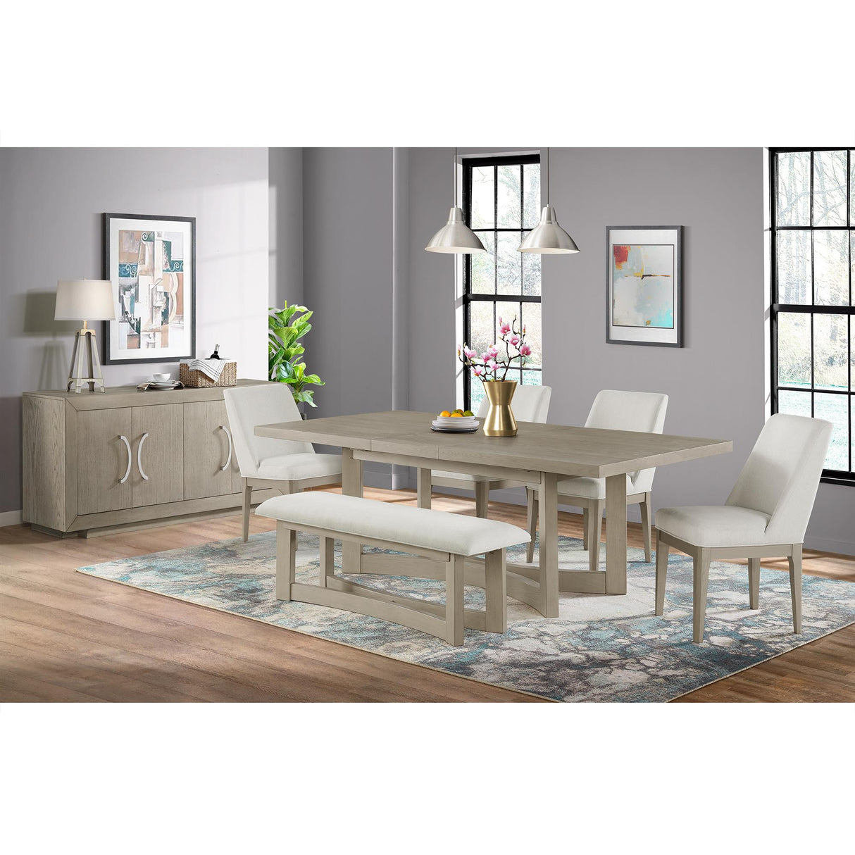 Elements International Elma D-9990-7-BN Dining Bench IMAGE 3