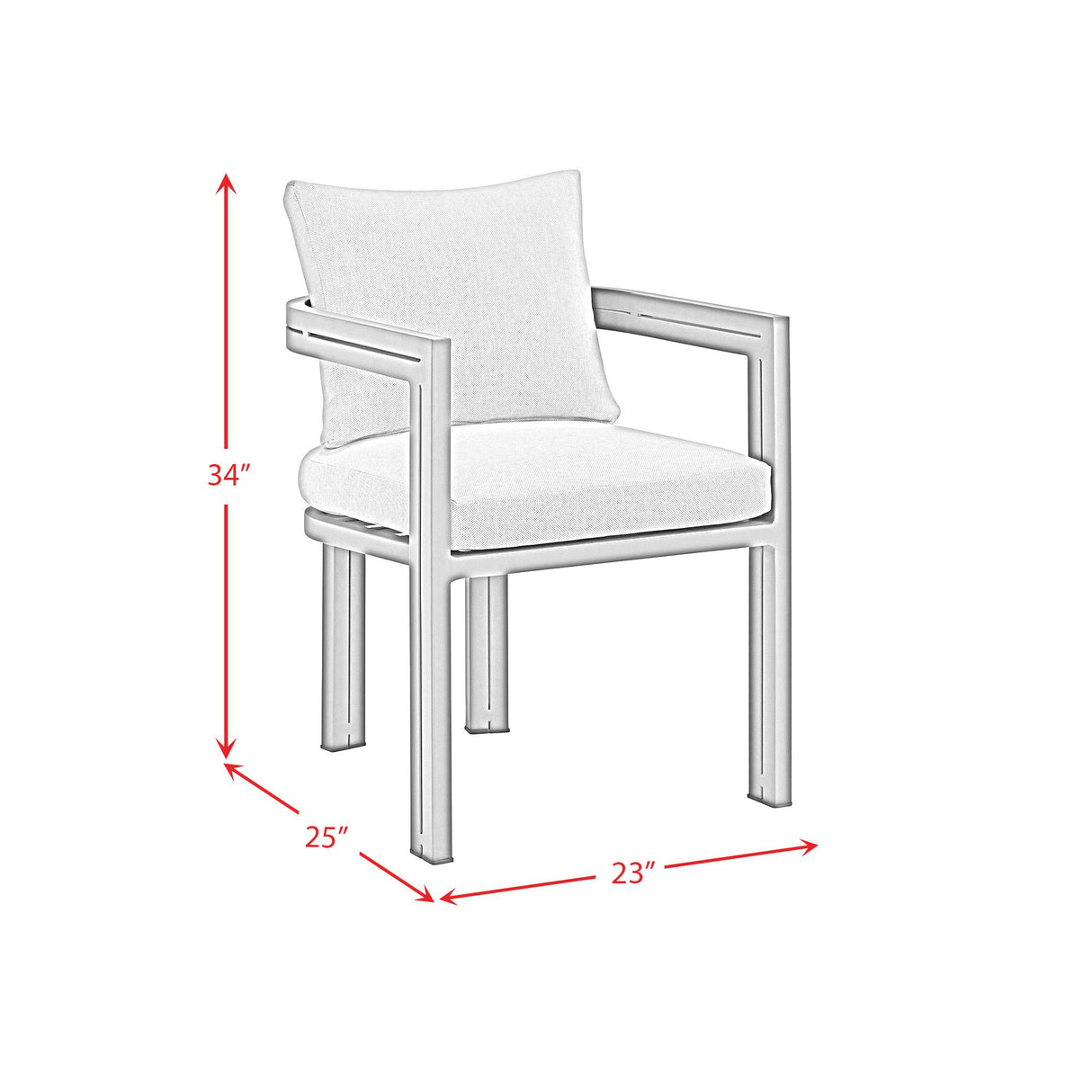 Elements International Playa O-16230-3-SC Dining Chair IMAGE 11