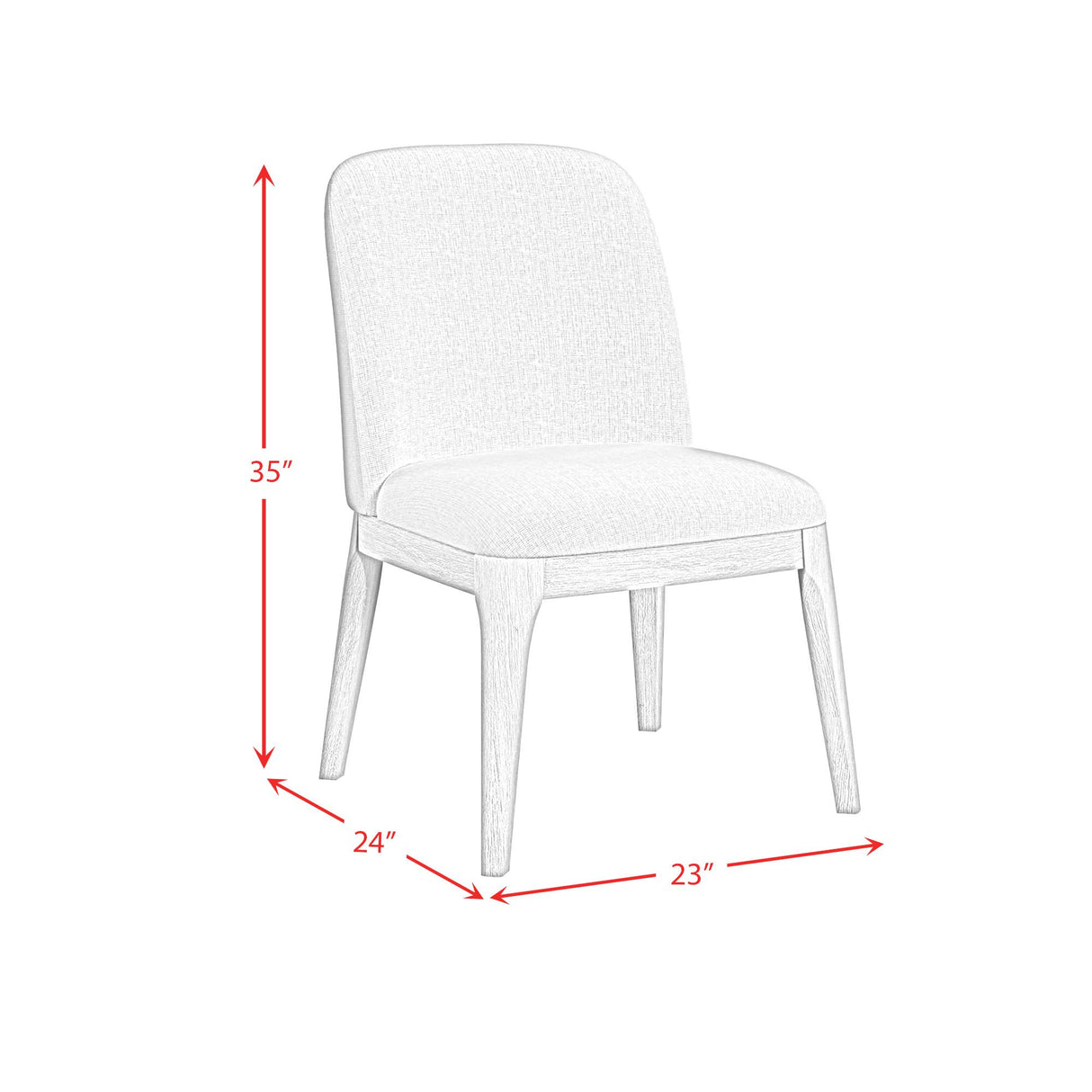 Elements International Rosalie D-16860-6-SC Dining Side Chair IMAGE 9