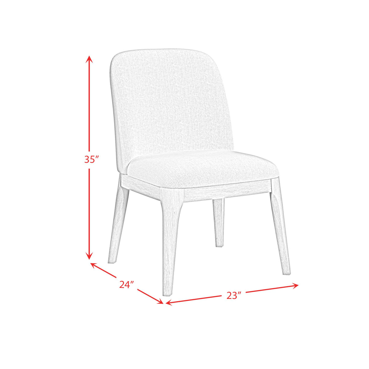 Elements International Rosalie D-16860-6-SC Dining Side Chair IMAGE 9
