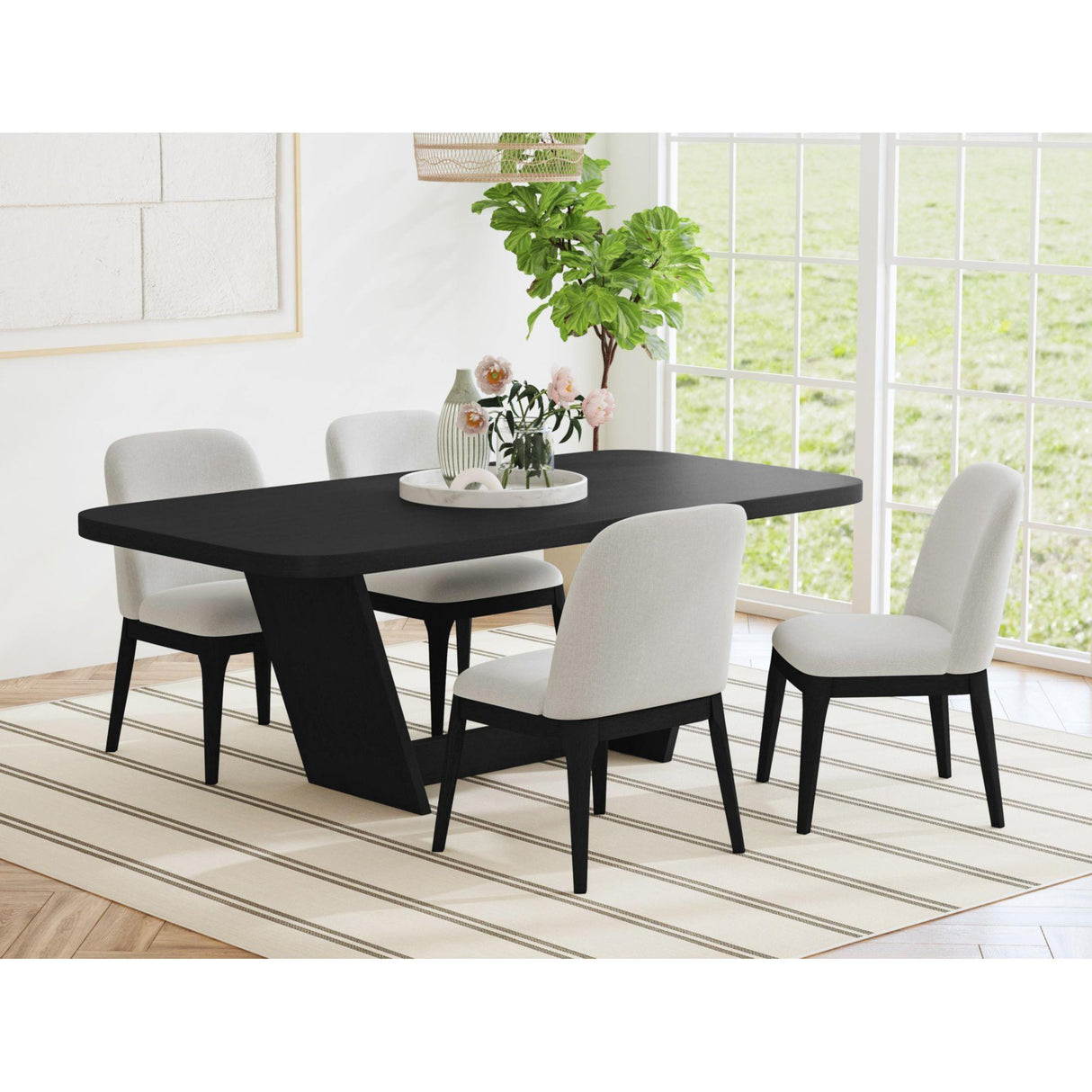 Elements International Rosalie D-16860-8-SC Dining Side Chair IMAGE 4