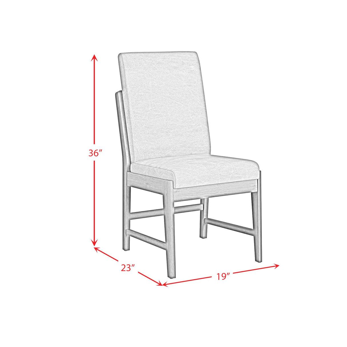 Elements International Brisbane D-16760-5-SC2 Dining Side Chair IMAGE 9