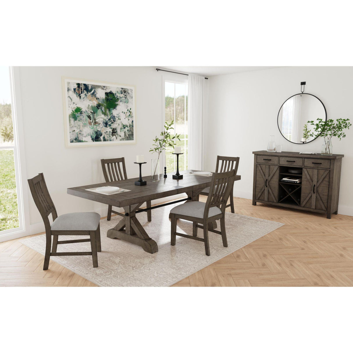 Elements International Yellowstone D-12830-3-SC Dining Side Chair IMAGE 4