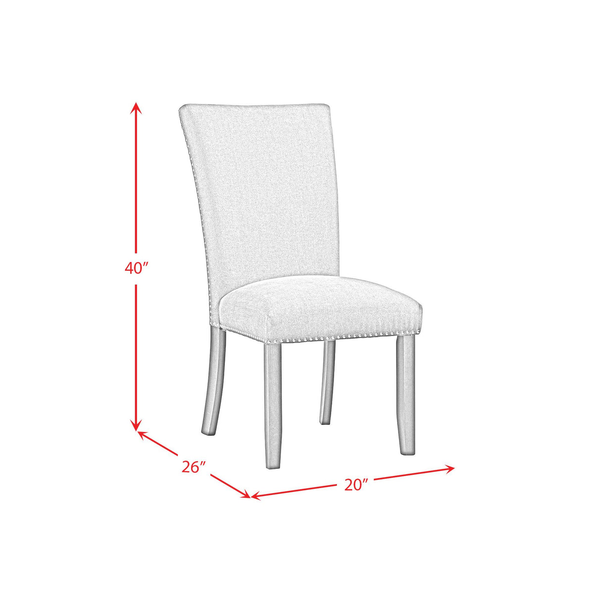 Elements International Transcend D-12980-3-SC Dining Side Chair IMAGE 12