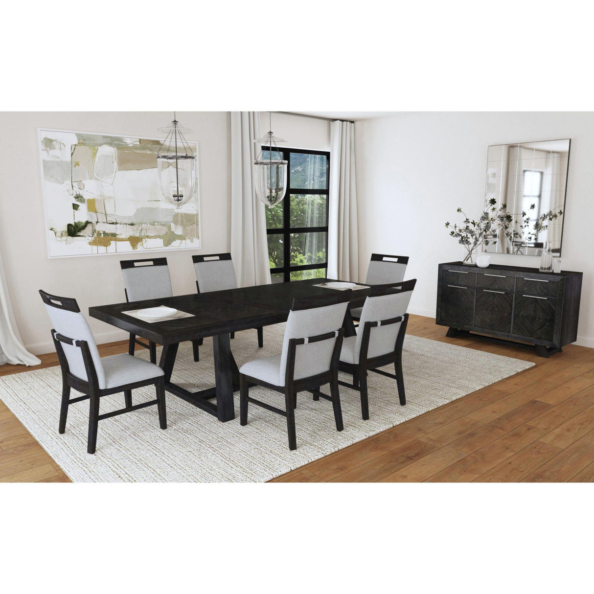Elements International Transcend D-12980-3-SC Dining Side Chair IMAGE 6