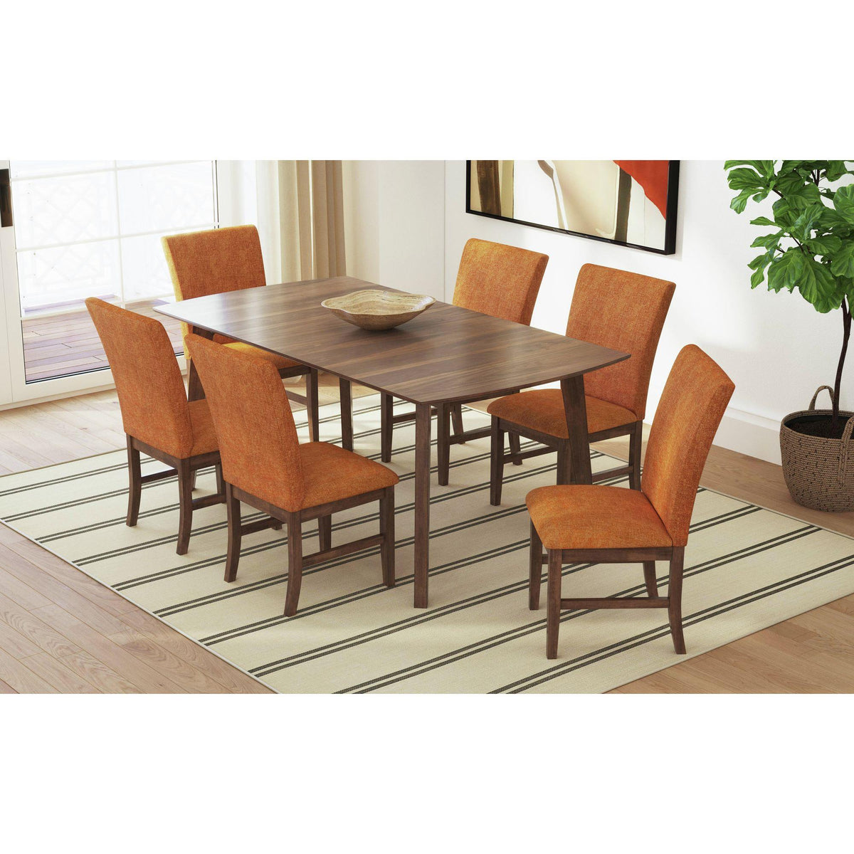 Elements International Santa Barbara D-16550-5-SCR Dining Side Chair IMAGE 7