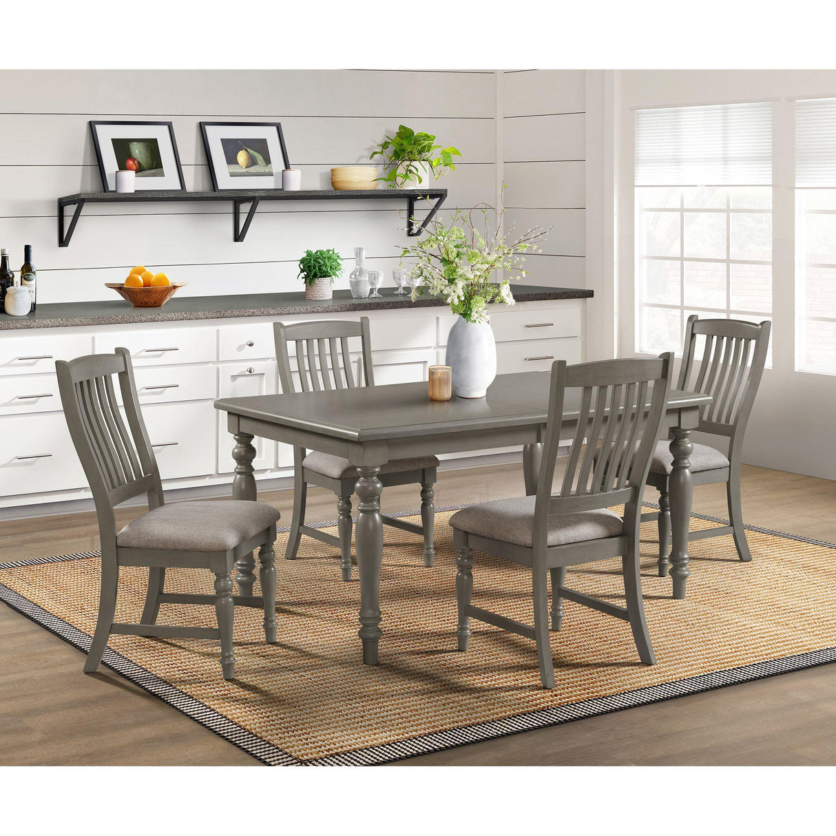 Elements International Sunnyvale D-2730-3-DT Dining Table IMAGE 3