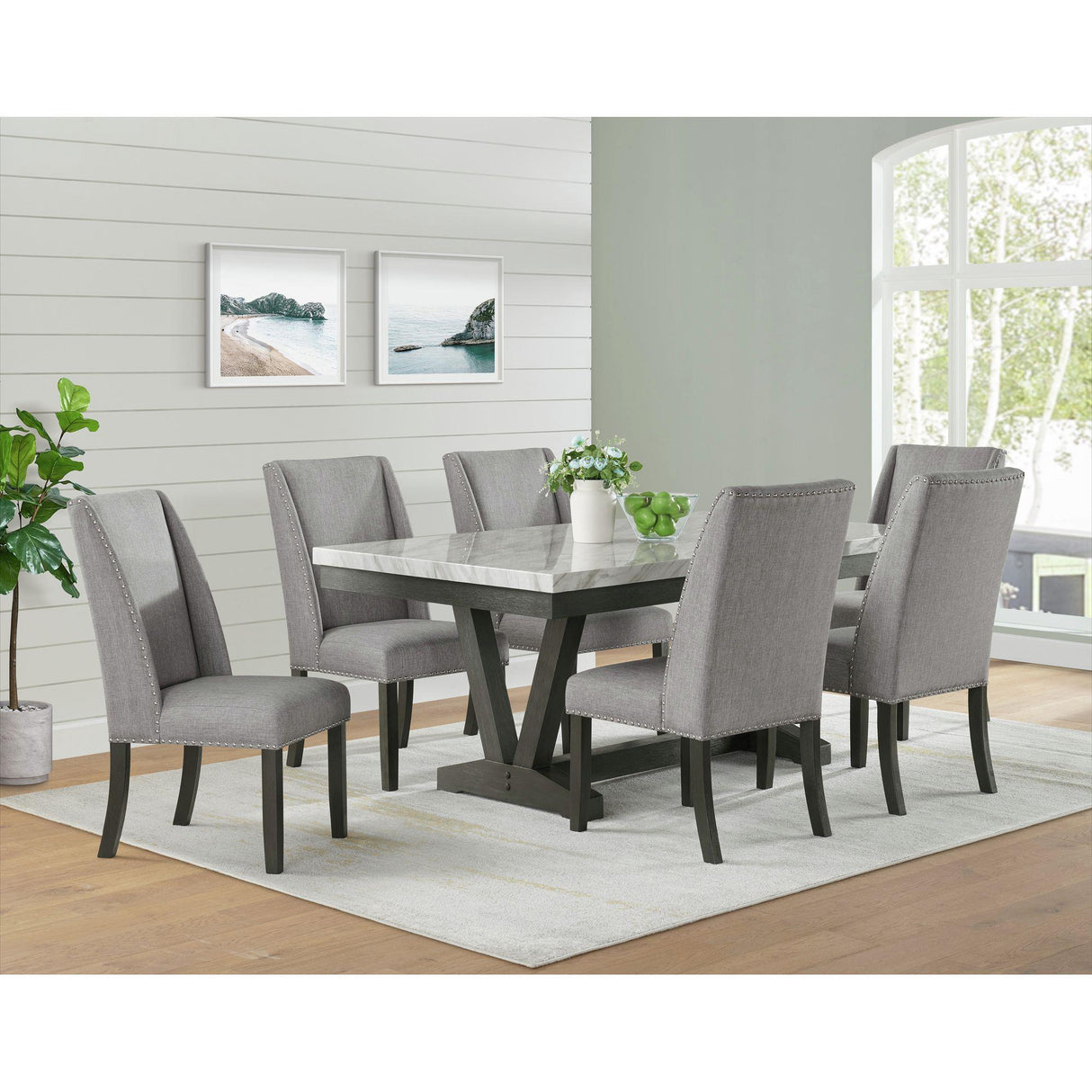 Elements International Everdeen D-4930-7-DT Dining Table IMAGE 6