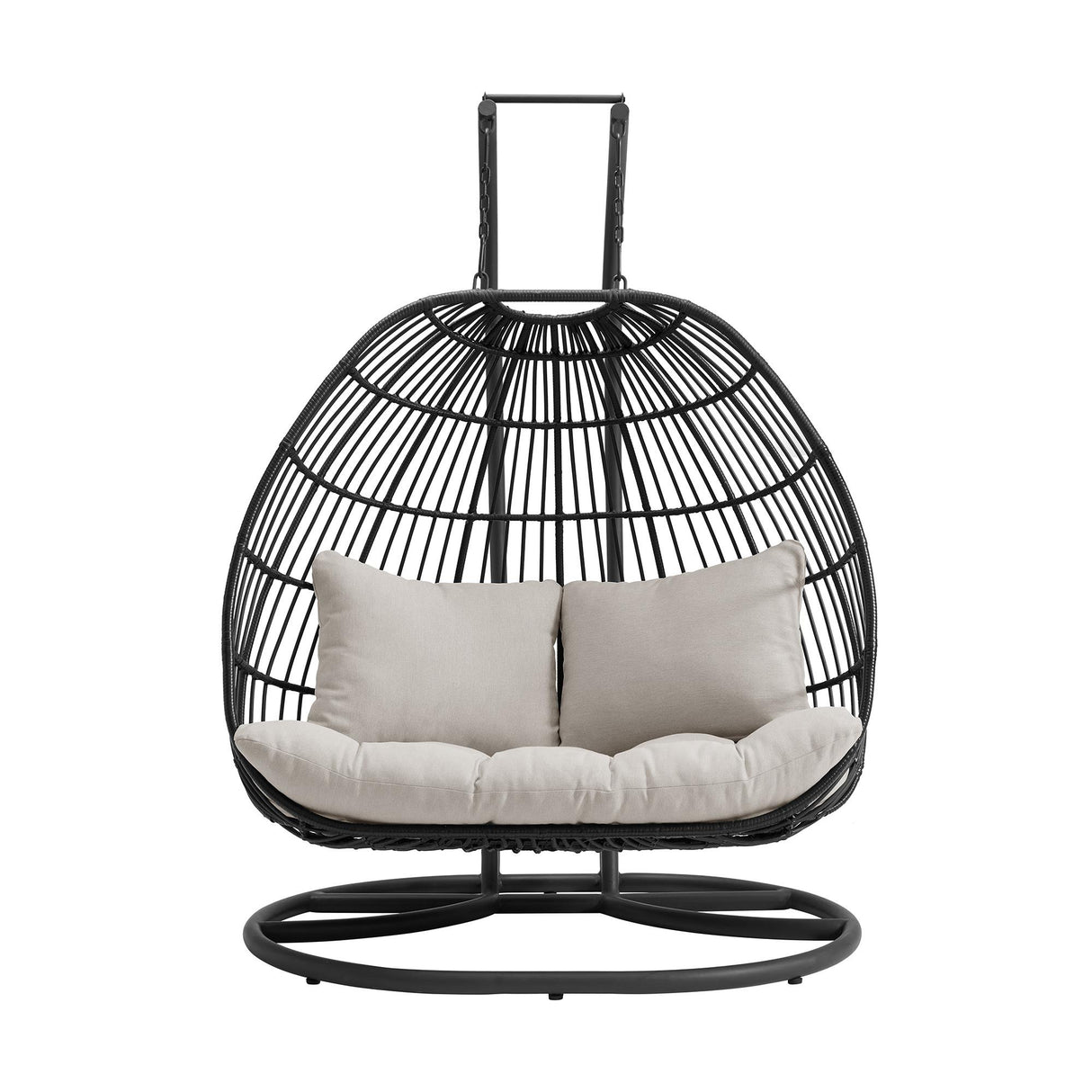 Elements International Playa O-16230-10311-220 Double Swing Egg Chair IMAGE 2