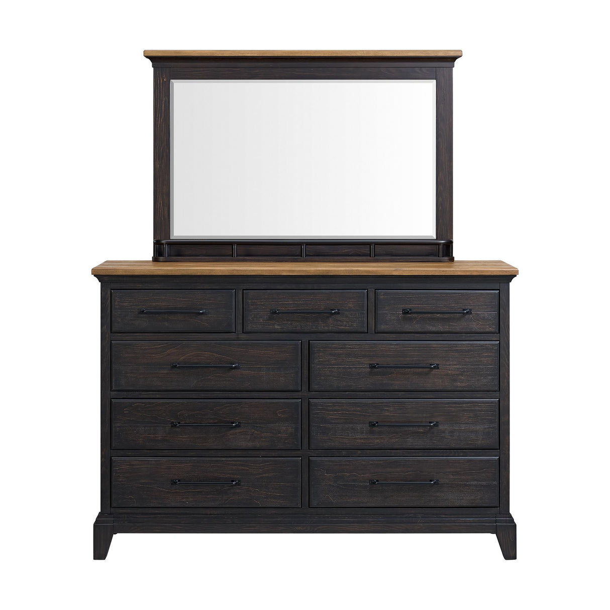 Elements International Montrose B-16670-5-DRMR Dresser And Mirror IMAGE 2