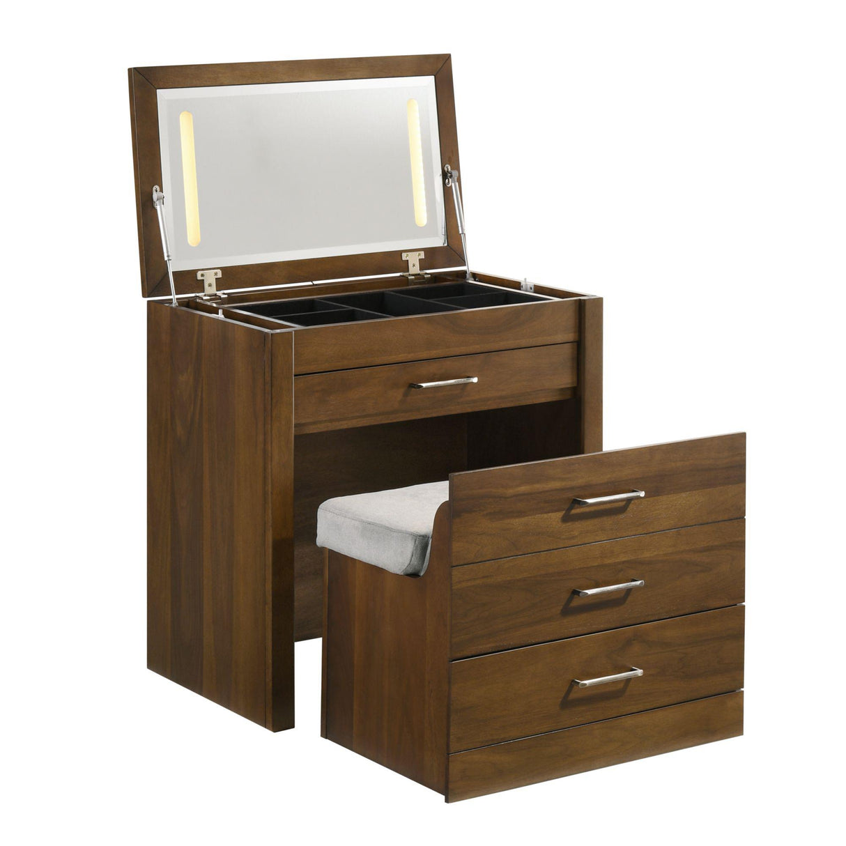Elements International Malibu V-4650-5-VN Dressing Table IMAGE 1