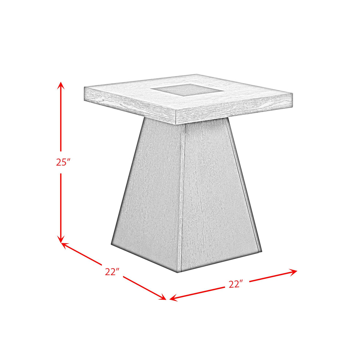 Elements International Jemma T-7570-5-ET End Table IMAGE 9