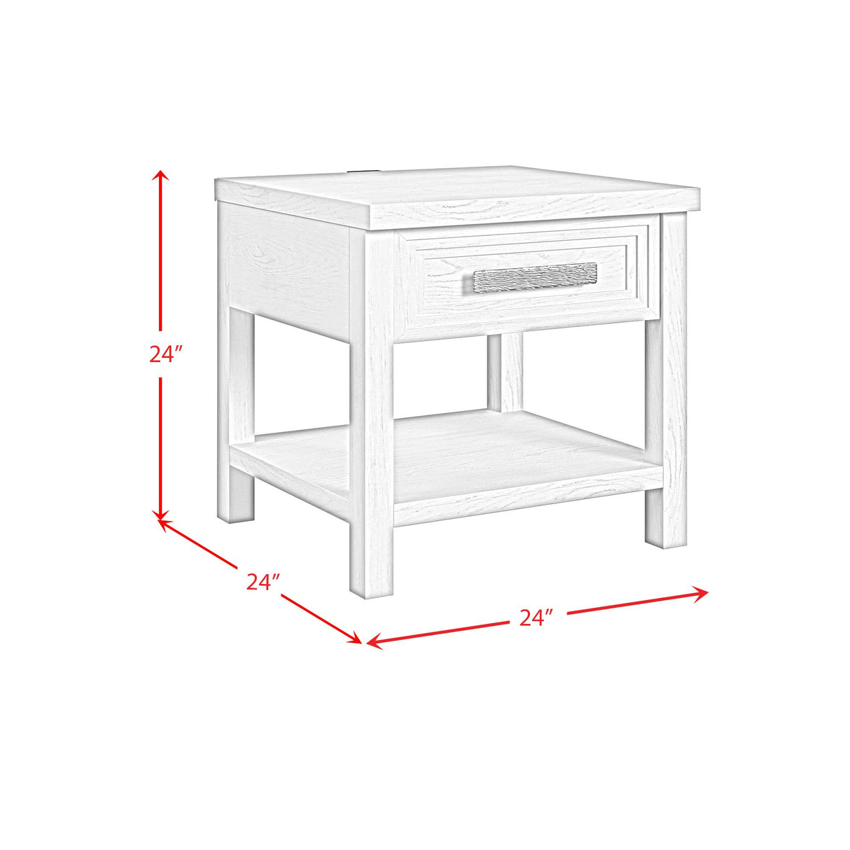Elements International Avalanche T-11600-7-ET End Table IMAGE 10