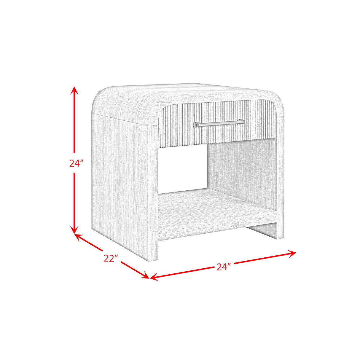 Elements International Ridgemont T-14440-8W-ET End Table IMAGE 10