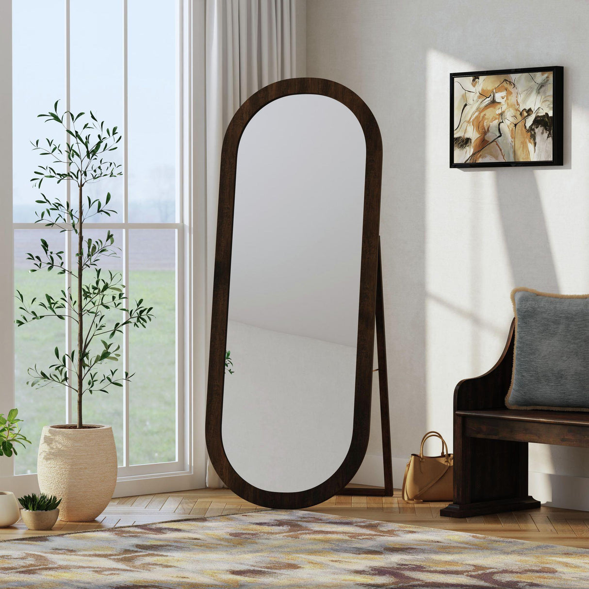 Elements International Sylvie B-16000-5-FM Floor Mirror IMAGE 3